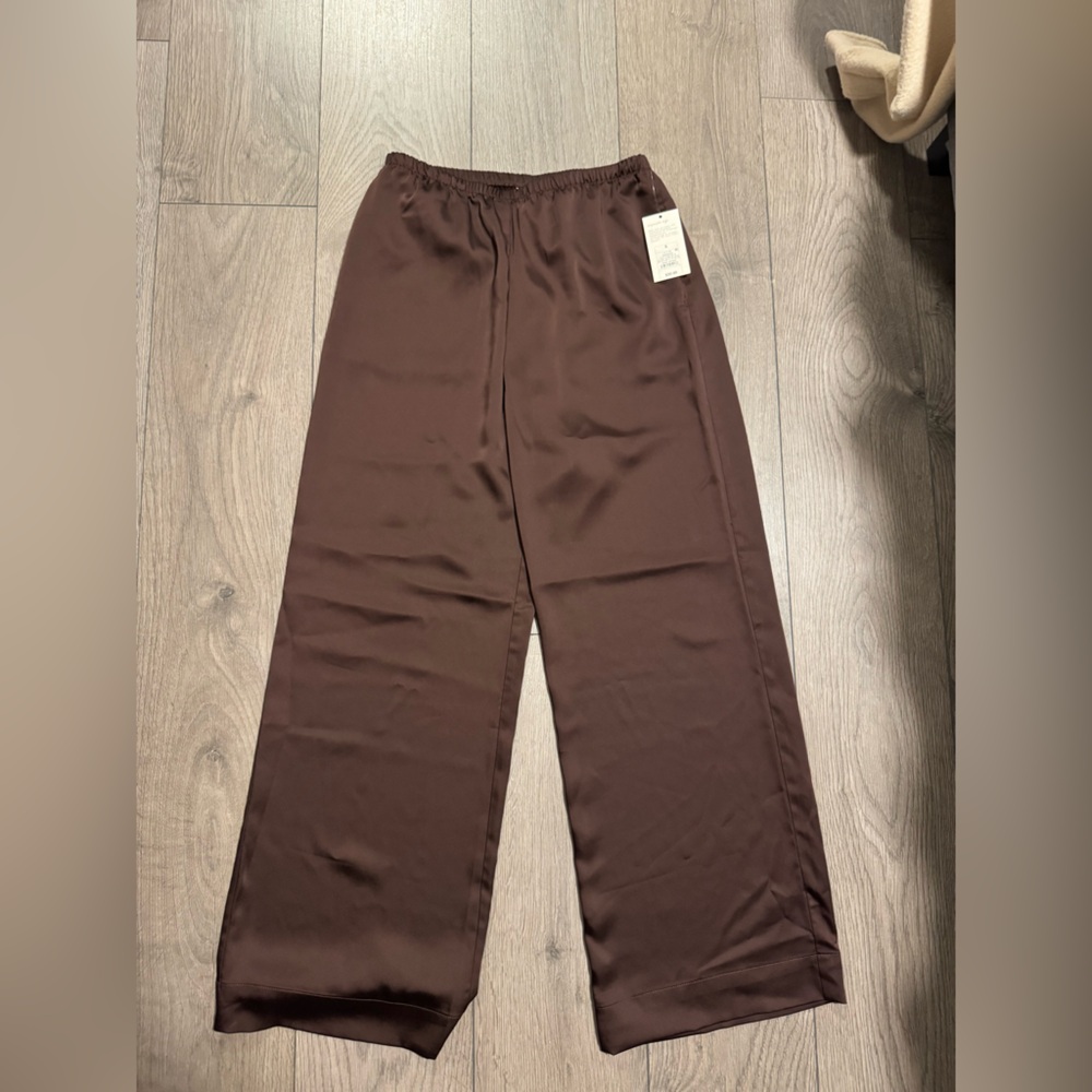 A New Day Brown Satin Pants